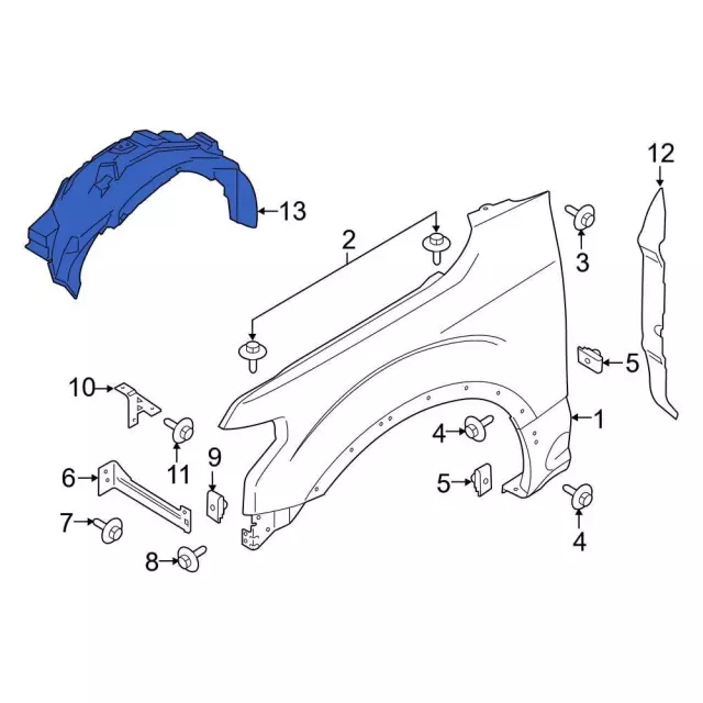 RL3Z16103E - : Guard Front Splash for Ford Image