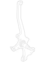 2023300020 - Front Axle: Steering Knuckle, Left for Mercedes-Benz: C220, C230, C280, C43 AMG, CLK430, SLK230, SLK320 Image