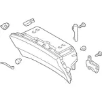 HA1Z58060T10AB - : Glove Box Assembly for Lincoln: MKX, Nautilus Image