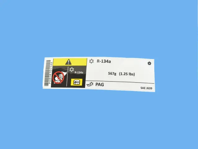 68081045AA - Body: AC Label for Mopar Image