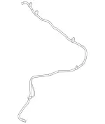 2538602200 - : Washer Hose for Mercedes-Benz Image