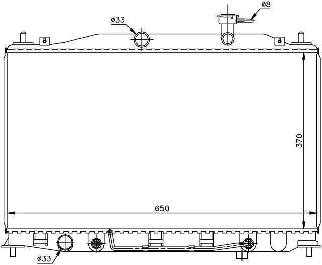 67503 - : Nissens Radiator for NISSENS Image