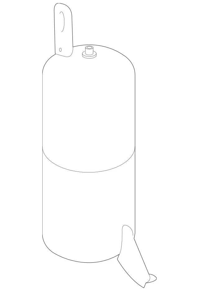 2183200015 - Springs, Suspension and Hydraulics: Pressure Reservoir for Mercedes-Benz: CLS400, CLS550, CLS63 AMG, CLS63 AMG S Image image