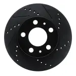 63327005R - : DFC Brake Rotor - Drilled and Slotted - Black for DYNAMIC FRICTION Image