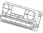 8L3Z19980CA - HVAC: Dash Control Unit for Ford: F-150, F-150 Heritage | Lincoln: Mark LT Image