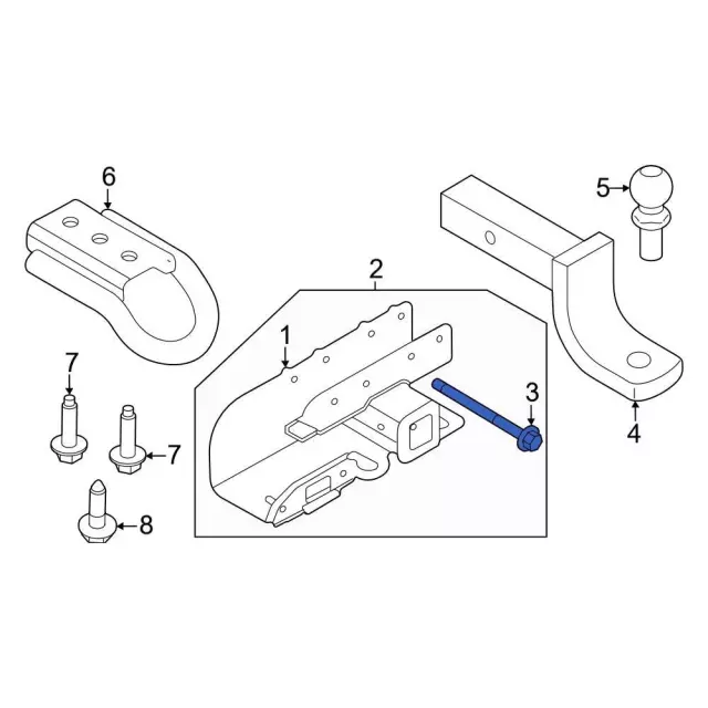 W721474S439 - : Mount Bolt for Ford: Bronco Image