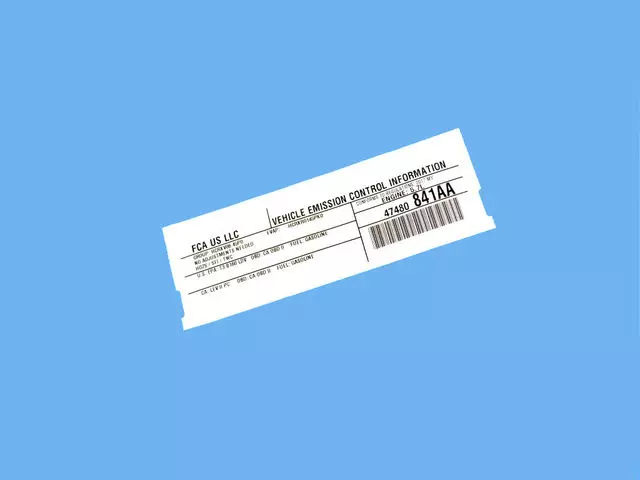 Veci Label Label - Mopar (47480841AA)