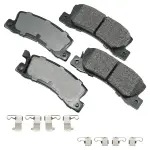 ACT325A - : Akebono ProACT Ultra Premium Ceramic Disc Brake Pad Kit for AKEBONO Image