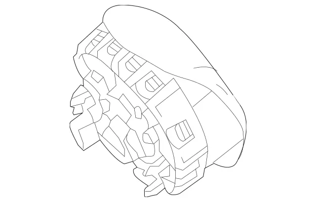 8606303 - Steering: Driver Airbag for Mercedes-Benz: SL400, SL450, SL550, SL63 AMG, SL65 AMG Image