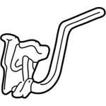 6W1Z5442701A - Body: Hinge for Lincoln: Town Car Image