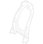 9100409 - : Backrest Frame for Mercedes-Benz Image