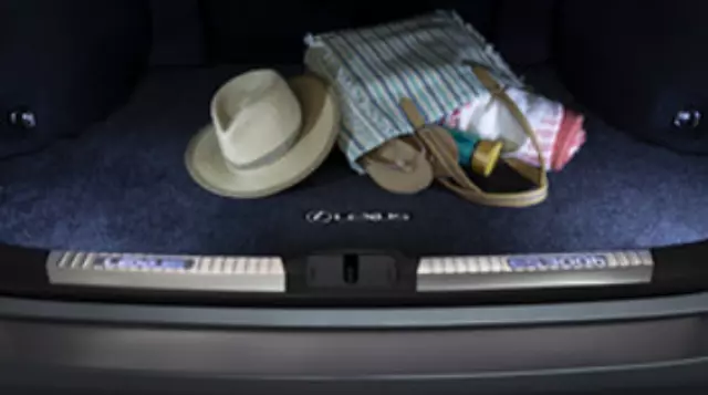 PT9443319102 - Exterior: Illuminated Trunk Sill - Black for Lexus: ES250, ES300h, ES350 Image