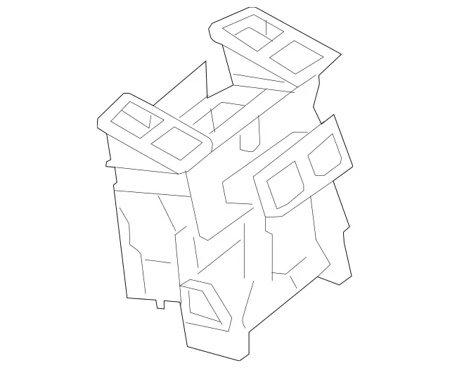 2048301703 - Heating and Ventilation: Housing for Mercedes-Benz: C250, C300, C350, C63 AMG, GLK250, GLK350 Image image