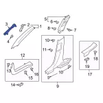 LJ6Z78026A32C - Body: Windshield Pillar Trim Bracket for Ford: Escape Image