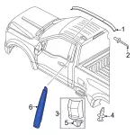 ML3Z15255A35AAPTM - Body: Body B-Pillar Molding for Ford: F-150, F-250 Super Duty, F-350 Super Duty, F-450 Super Duty Image