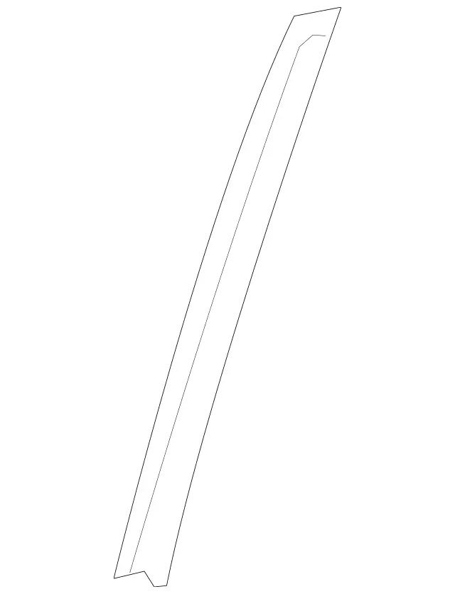 2137300319 - Rear Doors: Window Divider for Mercedes-Benz: E53 AMG, E63 AMG S Image image