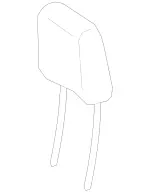 90797016009K49 - Body: Headrest for Mercedes-Benz: Sprinter 1500, Sprinter 2500, Sprinter 3500, Sprinter 3500XD, Sprinter 4500 Image