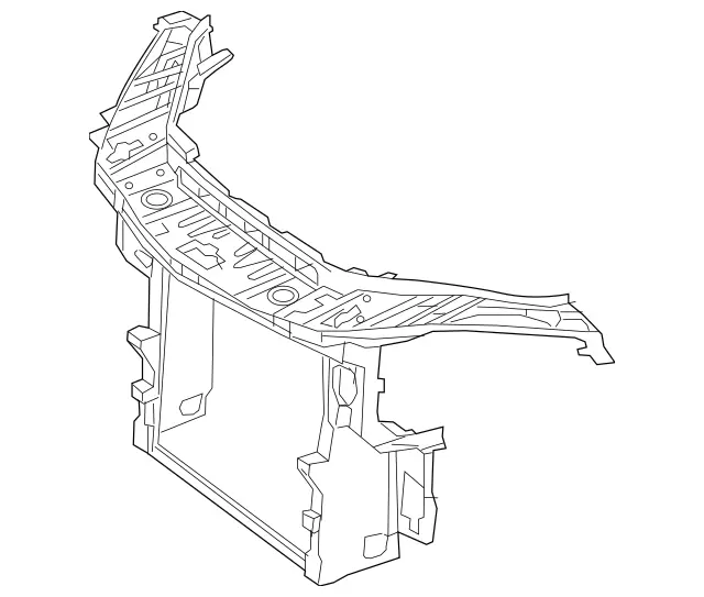 1666205901 - Front-End Assembly, Front Panel: Crossmember for Mercedes-Benz: GL350, GL450, GL550, GL63 AMG, GLE300d, GLE350, GLE400, GLE43 AMG, GLE450 AMG, GLE550e, GLE63 AMG, GLE63 AMG S, GLS350d, GLS450, GLS550, GLS63 AMG, ML250, ML350, ML400, ML550, ML63 AMG Image image
