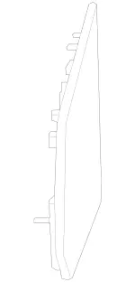 4478113200 - Body: Mirror Glass for Mercedes-Benz Image