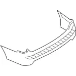 JL1Z17K835AEPTM - Body: Bumper Cover for FORD Image