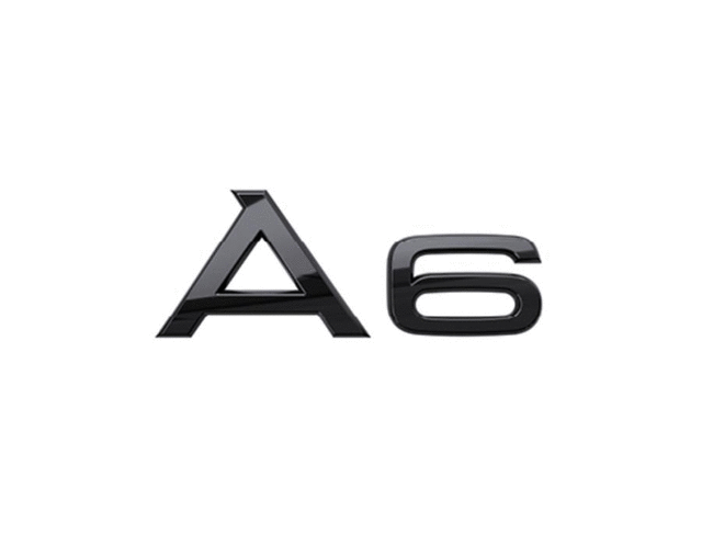 4K0071803 - Exterior: Black A6 Emblem - Rear for Audi: A6 allroad, A6 Quattro Image