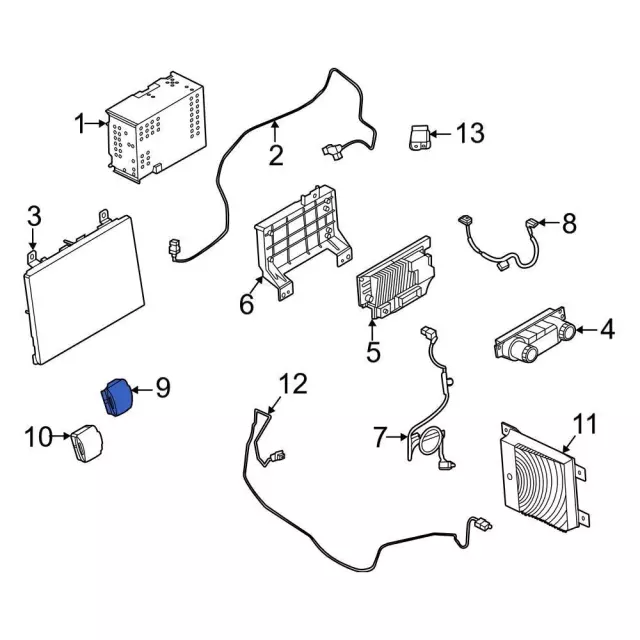 Audio Auxiliary Jack - Ford (M2DZ-19A387-D)