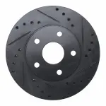 63376057R - : DFC Brake Rotor - Drilled and Slotted - Black for DYNAMIC FRICTION Image