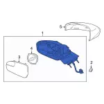 KS7Z17682BB - : Mirror Assembly for Ford Image