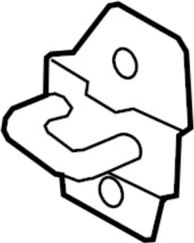 80570AH300 - Body: Striker for INFINITI: EX35, EX37, FX35, FX37, FX45, FX50, G25, G35, G37, M35h, M37, M45, M56, Q40, Q45, Q50, Q60, Q70, Q70L, QX50, QX55, QX56, QX70, QX80 Image