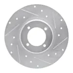 63164002R - : DFC Brake Rotor - Drilled and Slotted - Silver for DYNAMIC FRICTION Image
