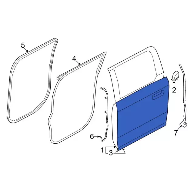 Panel Assembly Door Outer - Ford (ML3Z-1624701-C)