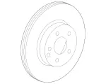 246421261207 - : Brake Disk, Vented for Mercedes-Benz: CLA250, GLA250 Image