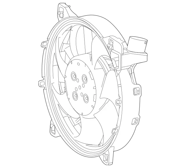999066202 - : Blower for Mercedes-Benz: CLA45 AMG, CLA45 AMG S, GLA45 AMG Image