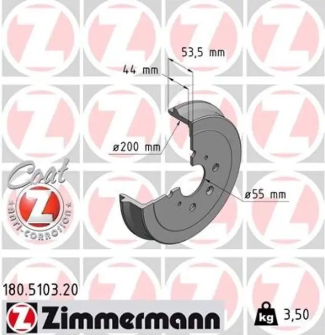100338270 - : Zimmermann 100.3382.70 Disc Brake Rotor for ZIMMERMANN Image