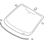 D2BZ5403100F - : Windshield for Ford: Fiesta Image