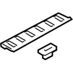 BC3Z2613228AA - Body: Scuff Plate for Ford: F-250 Super Duty, F-350 Super Duty, F-450 Super Duty Image