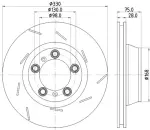 355133601 - : Disc Brake Rotor for Hella Pagid Image