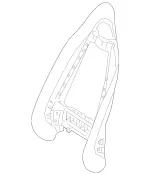 17191100069778 - Body: Seat Back Frame for Mercedes-Benz Image