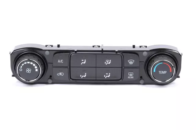 23168153 - : Black Heating and Air Conditioning Temperature Control Panel for GMC: Sierra 1500 Image