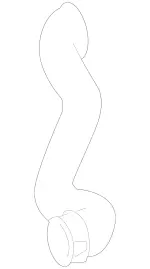 2045013982 - Radiator: Coolant Hose for Mercedes-Benz Image