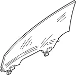 80301AL512 - : Door Glass for Infiniti Image