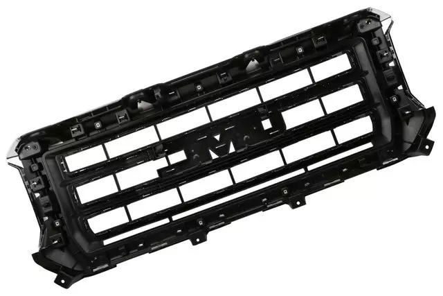 Bright Chrome Front Grille with GMC Emblem, Bezel, Clips, Nuts, and Bolts - GM (23254463)