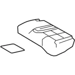 8T4Z7863841A - Body: Seat Cushion Pad for Ford: Edge Image