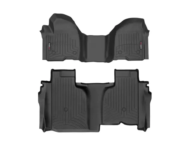44149114414366 - Accessories: Front &amp; Rear Black FloorLiner™ DigitalFit® for WeatherTech Image