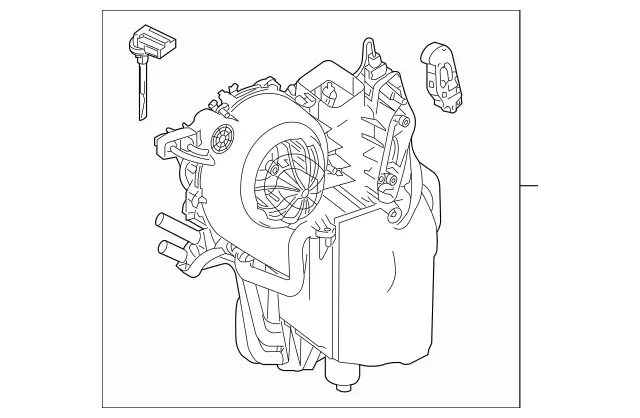 2518341161 - HVAC: Heater Case for Mercedes-Benz Image