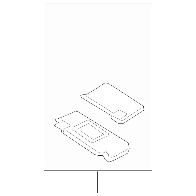 21181010107F85 - Body: Sun-visor for Mercedes-Benz Image