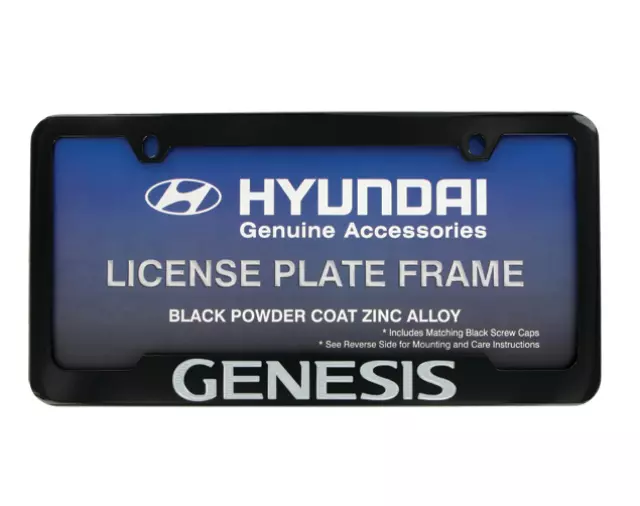 License Plate Frame - Black Powder Coating - Hyundai (40251923)