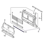 M1PZ8327B - Body: Lower Guide for Ford: Bronco Sport Image