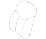 16691063191B55 - Body: Seat Back Cover for Mercedes-Benz Image