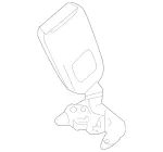 2048601969 - Rear Seat: Seat Belt Buckle for Mercedes-Benz: C300, C350 Image